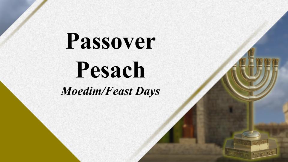 Passover / Pesach – Moedim Feast Days – God Honest Truth 03/24/2023
